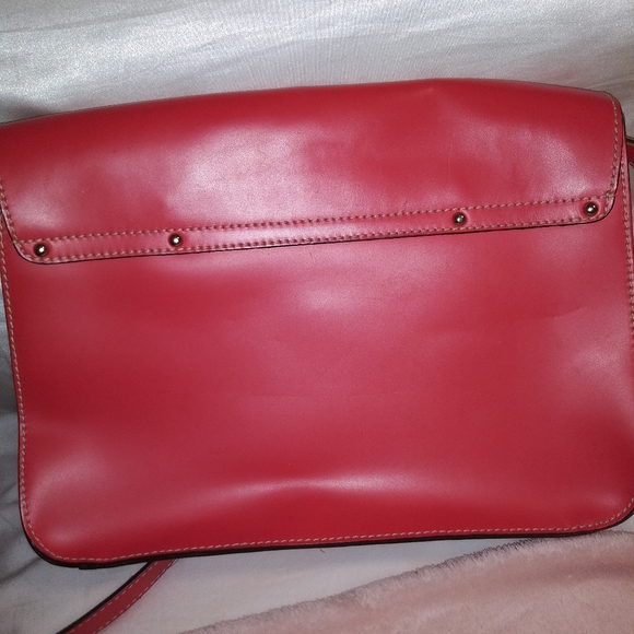 kate spade red satchel style smooth leather UNIQUE!!! - Picture 14 of 16